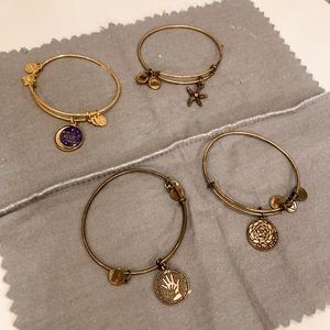 4 Alex and Ani Bracelets
